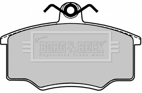 BORG & BECK Комплект тормозных колодок, дисковый тормоз BBP1103